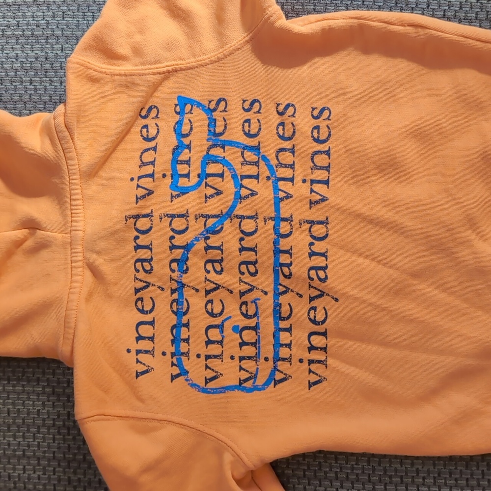Vineyard Vines Toddler Boys Orange Hoodie